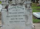 
William LEMKE
30 Oct 1929
aged 76

Albany Creek Cemetery, Pine Rivers

