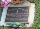 
Elizabeth Catherine ONIONS
19 Jun 2003
aged 74

Albany Creek Cemetery, Pine Rivers

