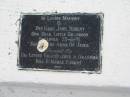 
Benjamin John NUGENT,
grandson of Bill & Merle NUGENT,
stillborn 25-8-91;
Alberton Cemetery, Gold Coast City

