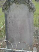 
Hulda Amanda Amali Antonie SOMMER,
born 9 July 1862 died 13 Feb 1885;
Alberton Cemetery, Gold Coast City
