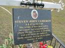 
Steven John CAMERON,
son father brother,
9-9-67 - 30-3-98;
Alberton Cemetery, Gold Coast City
