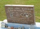 
children;
Sandra Lear JONES,
accidentally killed 4 Jan 1992 aged 16 years;
Shane Eric BLANCHARD,
accidentally killed 4 Jan 1992 aged 22 years;
Elizabeth Caroline BLANCHARD,
accidentally killed 4 Jan 1992 aged 20 years;
remembered by parents, son & nephew;
Appletree Creek cemetery, Isis Shire
