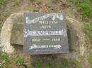 
William John CAMPBELL,
1862 - 1930;
Appletree Creek cemetery, Isis Shire
