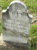 
Jemima DAWSON,
died 22 Oct 1912 aged 62 years;
Appletree Creek cemetery, Isis Shire
