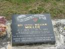 
Roy (Peter) William MOLLER,
2-7-1926 - 28-4-1989,
remembered by wife, daughter, grandchildren;
Appletree Creek cemetery, Isis Shire
