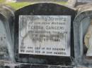 
Teresa GANGEMI,
mother,
died 7 April 1959 aged 69 years;
Appletree Creek cemetery, Isis Shire
