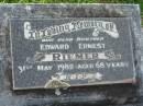 
Edward Ernest RIEMER,
brother,
died 31 May 1982 aged 68 years;
Appletree Creek cemetery, Isis Shire
