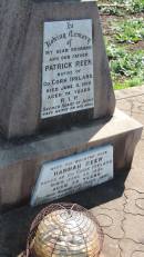 
Patrick REEN
native of county Cork, Ireland
d: 3 Jun 1913 aged 74

wife
Hannah REEN
native of County Cork, Ireland
d: 30 Jun 1930 aged 72

Aubigny Catholic Cemetery, Jondaryan


