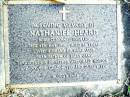 
Nathaniel HEARD,
born Cornwall England,
died 3 May 1914 aged 86 years,
husband of Mary Jane,
father of Mary Jane,
grandfather of Esther & Grace HOTTON,
Ivy YEO, Gordon YEO & Dudley YEO;
Beerwah Cemetery, City of Caloundra

