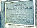 
Constance Winifred COLLIE,
born 3-5-1919 died 20-4-1994,
wife of John,
mother of Margaret, Kathy, John & Ken;
Beerwah Cemetery, City of Caloundra
