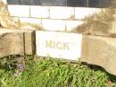 
Michael (Mick) Francis OBRIEN,
died 12 April 1938 aged 41 years,
erected by parents, sisters & brothers;
Bell cemetery, Wambo Shire
