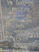 
Helene Auguste, wife of Alexander H.A. GOTZ,
died 30 Aug 1933 aged 54 years;
Bergen Djuan cemetery, Crows Nest Shire
