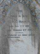 
E W C MUCHOW
geb 7 Juli 1837
gest 8 Nov 1915

Bethania (Lutheran) Bethania, Gold Coast
