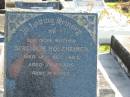 
Bertha M HOLZHEIMER
12 Oct 1953
aged 78

Bethania (Lutheran) Bethania, Gold Coast
