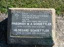 
Friedrich W A SCHOETTLER
B: 12 Feb 1900
D: 12 May 1989

Hildegard SCHOETTLER
B: 24 Apr 1905
D: 20 Apr 1990

Bethania (Lutheran) Bethania, Gold Coast
