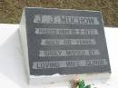 
J J MUCHOW
18 Sep 1977
aged 68

(wife Gloria)

Bethel Lutheran Cemetery, Logan Reserve (Logan City)

