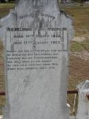 
Wilhelmine F A MUCHOW
B: 14 Mar 1858
D: 17 Aug 1923

Bethel Lutheran Cemetery, Logan Reserve (Logan City)

