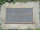 
Eva Adella VANDERSEE,
mother,
died 13 Feb 2000 aged 88 years;
Blackbutt-Benarkin cemetery, South Burnett Region
