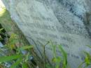 
Elizabeth Frances COULSON,
wife,
died 19 Nov 1920 aged 65 years;
Blackbutt-Benarkin cemetery, South Burnett Region
