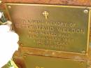 
Betty Maud WELDON,
died 22 Jan 1999 aged 78 years;
Bribie Island Memorial Gardens, Caboolture Shire

