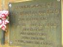 
Joan Beruena COLEMAN,
died 21-12-88 aged 63 years,
family Peter & David, Laurel, Scott & Jacklyn;
Bribie Island Memorial Gardens, Caboolture Shire
