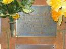 
James Peter LEGGAT,
died 25 Feb 1995 aged 82 years;
Bribie Island Memorial Gardens, Caboolture Shire
