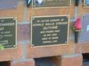 
Donald Maule Strover GUTHRIE,
died 22 May 2002 aged 75 years;
Bribie Island Memorial Gardens, Caboolture Shire
