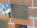 
Malcolm Ernest GRAY,
died 3 July 2001 aged 57 years;
Bribie Island Memorial Gardens, Caboolture Shire
