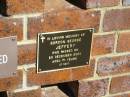
Gordon George JEFFERY,
died 28 Dec 2001 aged 71 years;
Bribie Island Memorial Gardens, Caboolture Shire
