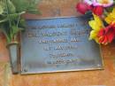 
Izal Valdene BARNES,
died 1 May 1993 aged 75 years;
Bribie Island Memorial Gardens, Caboolture Shire
