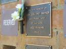 
Kathleen (Pat) RAYNER,
died 31 July 2002 aged 75 years;
Bribie Island Memorial Gardens, Caboolture Shire
