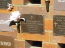 
Evelyn Margaret RIDDLE,
died 6 Nov 2005 aged 78 years;
Bribie Island Memorial Gardens, Caboolture Shire
