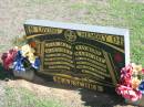 
Joan May MARSCHKE,
born 1929 died 1994,
wife mother grandmother;
Raymond MARSCHKE,
born 1927 died 1997,
husband father grandfather;
Apostolic Church of Queensland, Brightview, Esk Shire
