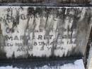 
Margaret BALL, mother,
died 8 March 1957 aged 83 years;
Dorothy Margaret STOCK, 
wife of Esric, daughter mother,
died 27 June 1983 aged 87 years;
Brookfield Cemetery, Brisbane
