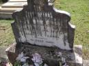 
Eliza Ann MACKAY, mother,
relict of the late Angus MACKAY,
died 12 Jan 1947 aged 79 years;
Brookfield Cemetery, Brisbane
