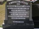 
George Harpur JONES,
died 31 Oct 1951 aged 81 years;
Alice Martha, wife,
died 10 Jan 1964 aged 90 years;
Stella, wife of George JONES,
died 5-12-1988 aged 78 years;
George, husband of Stella Jones,
died 7-3-1996 aged 94 years;
Brookfield Cemetery, Brisbane

