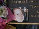 
Renee Elizabeth WATSON,
30 July 1985 - 21 Nov 2004,
car accident at 19 years,
daughter of Dean & Sue,
sister of Petrea & Michael;
Brookfield Cemetery, Brisbane
