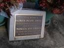 
Patrick Frank JORDAN,
died 21-10-2002 aged 63 years;
Patricia Ann JORDAN, wife,
died 13-10-2003 aged 61 years;
Brookfield Cemetery, Brisbane
