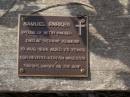 
Samuel PARKER,
spouse of Betsy HARBER,
died "Kerwin" Kenmore 18 Aug 1894 aged 76 years,
Kentish ancestor;
Brookfield Cemetery, Brisbane
