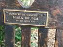 
Mark BRUMM
sister of Kim

Memorial garden Brookfield Anglican Church of the Good Shepherd

