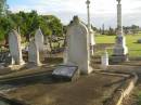 
John NOTT
b: 19 Feb 1817
    Swimbridge, Devonshire, England
d: 19 Jul 1886 at Bundaberg

wife
Marianne (NOTT)
d: Randwick
 18 Feb 1892 aged 72 (buried 24-02-1892)

son
Ebenezer (NOTT)
d: 11 July  1903 aged 51

Ruby Eveline (NOTT)
second daughter of late H.O. NOTT and I. NOTT
d: 19 Apr 1958

Florence Vivienne  (NOTT)
eldest daughter of late H.O. NOTT and I. NOTT
d: 29 May 1973

Bundaberg General Cemetery

