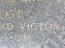 
Leonard Victor OST,
1919 - 1986 aged 67 years;
Caffey Cemetery, Gatton Shire
