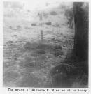 
"Here lies a pioneer" (on a property burial cemetery near Mount Sylvia)
William F SINN
died 1895, aged 56
(a.k.a. Wilhelm F SINN. wife: Helene SINN)
