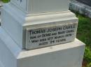 
Denis CAHILL,
died 8 July 1908 aged 57 years;
John CAHILL, son of Denis & Mary CAHILL,
died 10 Nov 1923 aged 28 years;
Mary CAHILL, wife of Den S. CAHILL,
died 30 July 1941 aged 76 years;
William Michael CAHILL, son of Denis & Mary CAHILL,
died 6 Feb 1973 aged 79 years;
Thomas Joseph CAHILL, son of Denis & Mary CAHILL,
died 12 March 1975 aged 74 years;
Sacred Heart Catholic Church, Christmas Creek, Beaudesert Shire
