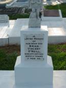
Brian Vincent ONEILL, son,
died 6 Oct 1951 aged 2 years 11 months;
Sacred Heart Catholic Church, Christmas Creek, Beaudesert Shire
