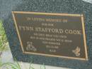 
Fynn Stafford COOK, son,
20-2-99;
Sacred Heart Catholic Church, Christmas Creek, Beaudesert Shire
