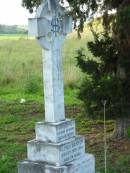 
Alfred BENYON, husband father,
died 5 Sept 1955 aged 74 years;
Lucy Anne BENYON, mother,
died 22 Sept 1968 aged 90 years;
Sacred Heart Catholic Church, Christmas Creek, Beaudesert Shire
