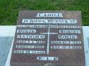 
Derek Anthony CAHILL, son brother,
born 2-3-1956 died 1-1-1985 aged 28 years;
Robert Colin CAHILL, son brother,
born 25-3-1957 aged 25-3-1957;
Sacred Heart Catholic Church, Christmas Creek, Beaudesert Shire
