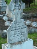 
Christopher Dillen DUNN,
died 21 July 1951 aged 48 years;
Sacred Heart Catholic Church, Christmas Creek, Beaudesert Shire
