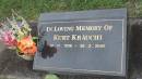 
Kurt KRAUCHI (KR\304UCHI)
b: 19 Nov 1938
d: 26 Feb 2005

Cooloola Coast Cemetery

